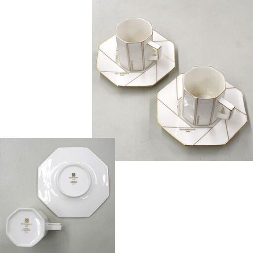 GIVENCHY ティーセット 2客用 カップ＆ソーサー ティーポット ミルク