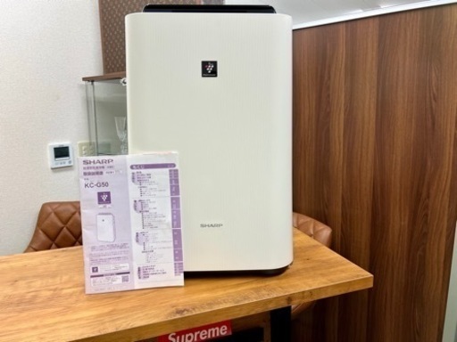 シャープ　プラズマクラスター　加湿空気清浄機　KC-G50-W  2017年モデル