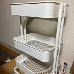 IKEA 白ワゴン