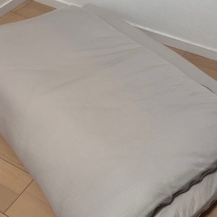 家具 寝具 敷布団　シングル　グレー