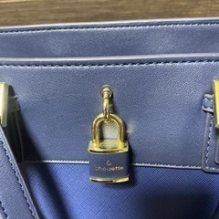 紺色　ショルダーバッグの画像