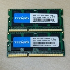 16G ノートPC用メモリ