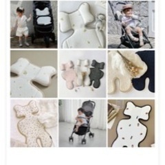 メラビー　ベビーカーシートクッションの画像
