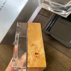 ウッド調 小物入れ 正方形の画像