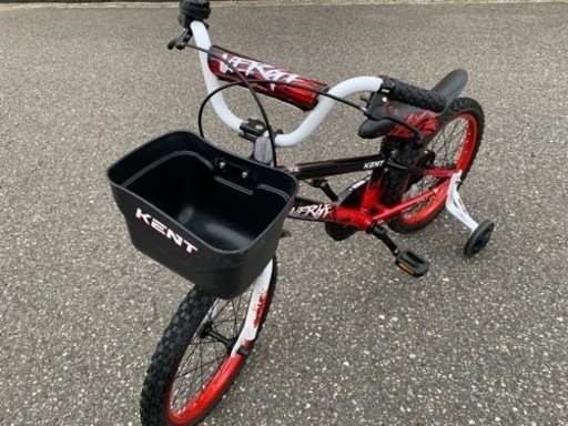 レッドブラック18インチ自転車