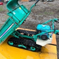 筑水キャニコム 運搬車 ダンプ　BP412 クローラー 積載250kg 4.2馬力　三方枠スライド式　動作好調　　の画像