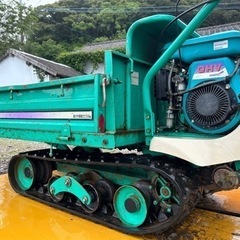 筑水キャニコム 運搬車 ダンプ　BP412 クローラー 積載250kg 4.2馬力　三方枠スライド式　動作好調　　の画像