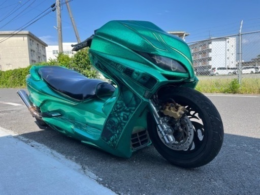 ホンダ フォルツァMF08 エアサス  ロンホイ 着地 カスタム総額100万超