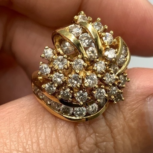 K18 ダイヤモンド　リング　8.2g ダイヤ　2.86ct 約9号