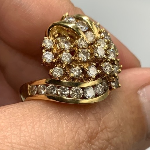 K18 ダイヤモンド　リング　8.2g ダイヤ　2.86ct 約9号