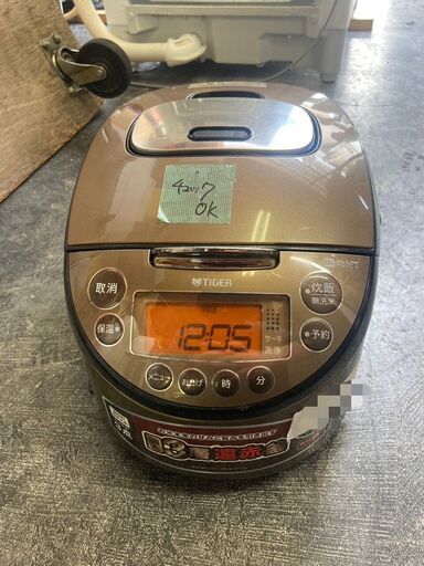 ☆中古￥6,800！TIGER　5.5合IH炊飯ジャー　家電　JKT-C100型　2019年製　【BF058】