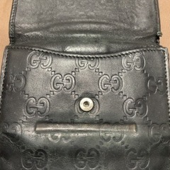 GUCCI 二つ折り財布 中古品 格安の画像