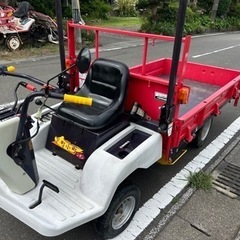 筑水キャニコム セル付き 運搬車　現行　2016年製　J71 下町小町 シオン 最大作業能力 約600 kg 大型　8.4馬力　運搬機　平ボディ　三方開　小型特殊自動車　程度良　　　の画像