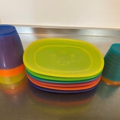 生活雑貨 食器 プレート　IKEA プラスチック皿、カップ