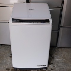 J153 日立 乾燥機付き洗濯機 ビートウォッシュBW-DV80C 脚破損箇所有 HITACHI BEAT WASH 2016年式 洗濯乾燥機 ビートウォッシュスリム BW-DV80A