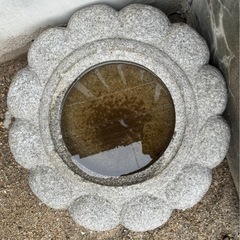【決まりました！】手水鉢　石鉢　菊鉢　菊花鉢　庭石　日本庭園の画像
