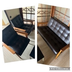 椅子/ソファ 3人セット