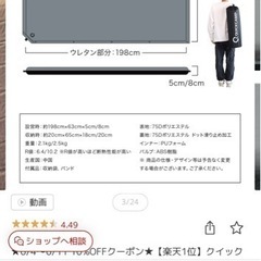 車中泊マット　キャンプマット　2枚セットの画像