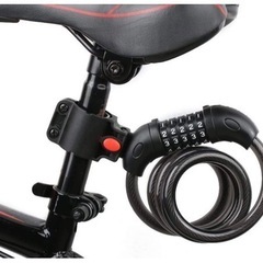 バイク ダイヤルロック ワイヤーロック 自転車ロック 長1200mm