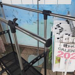 値下げ♪  2連 洋服ラック  ジャンクの画像