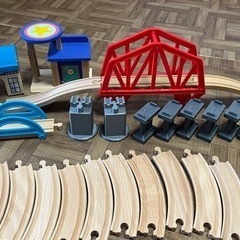 木製レール 電車の画像