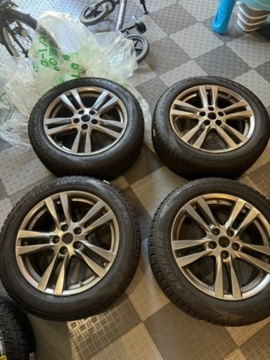 エルグランド純正アルミ４本冬タイヤ付き　格安