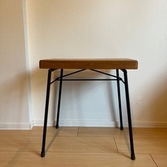 家具 サイドテーブル アイアン 木製　　
