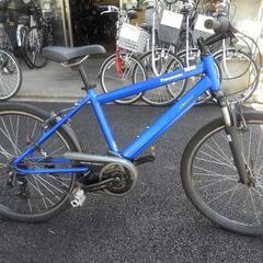 中古自転車３０９２　マウンテンバイク　パナソニック　２６インチ　７段ギヤ　フロントサスペンション　アルミフレーム
＊元電動自転車のハリヤーをバッテリー・スイッチ類を外して出品しました。普通に走行できます！通常よりお安くしています。
錆びにくい部品：ハンドル・リム・クランク・フレーム