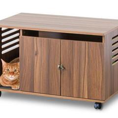 猫トイレ 目隠し棚 猫家具
