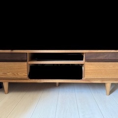 家具 収納家具 テレビ台 TVボード タモ無垢材 125テレビボ...