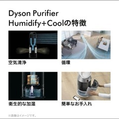 【新品未使用】ダイソン　PH03WS Dyson Purifier Humidify+Cool(TM)　加湿空気清浄機　ホワイト／シルバーの画像
