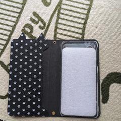 (新品未使用)スマホケース📱[ブラック、ネコ]の画像