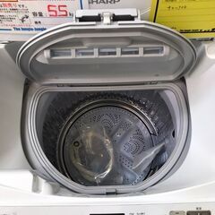【467】洗濯機 SHARP ES-T5E6-KW 2019年製の画像