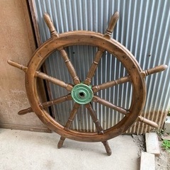 【取引中】G061 特大 操舵輪　直径 約121cmの画像