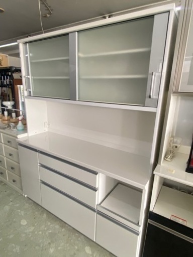 ホワイト　食器棚　リサイクルショップ宮崎屋R6.6.11