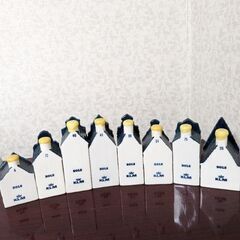 KLM　ミニチュアハウス８点の画像