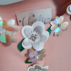 試着のみ【Chestyチェスティ】ビジュー飾り付きカーディガンMサイズ＊定価約28000円の画像