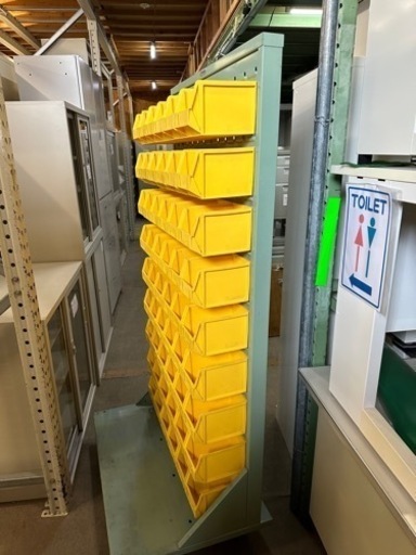 VanLack パネルコンテナラック 片面 キャスター付き コンテナ54個