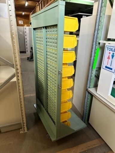 VanLack パネルコンテナラック 片面 キャスター付き コンテナ54個