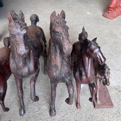 鉄の馬　家具 インテリア雑貨/小物 置物、オブジェの画像