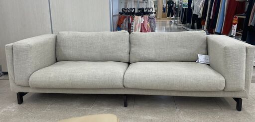 店長値引き★ジモティ割あり★  3人掛けソファ グレー H×D×W クリーニング済み TJ6388