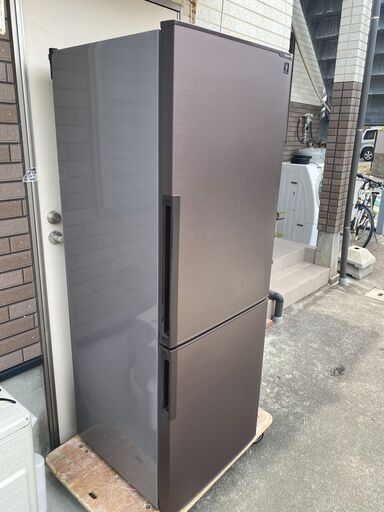 【糸島市内 送料無料】　シャープ 冷蔵庫 271L 大きめ2ドア 2017年製　SJ-PD27C-T #48172-2-025