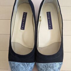 本革　日本製パンプス　22cm