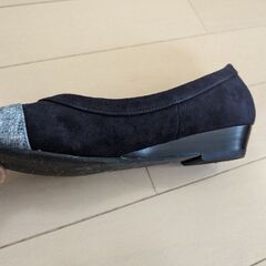 本革　日本製パンプス　22cmの画像