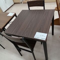 ★ジモティ割あり★  ダイニングセット ブラウン W70×D70×H71 クリーニング済み TC3292
