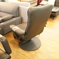 北大前! 札幌 引取 タマリビング アディール パーソナルチェア ブラック W80.5×D78.5～145×H101～91cm リクライニングチェア 360度回転 1人掛け オットマン一体型 家具 2045270 北大前! 札幌 引取 タマリビング アディール パーソナルチェア