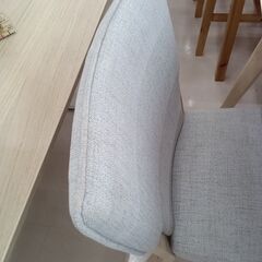 ☆ジモティ割あり☆ ダイニングセット ホワイトベージュ W135×D80×H70