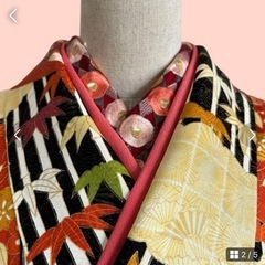 振袖　単品　レトロモダン　大正ロマン　　小さめの画像