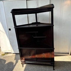 アンティーク　コーナー棚　収納家具