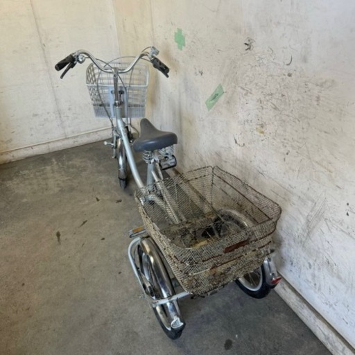 431★岐阜発　△Panasonic/パナソニック/大人用三輪自転車/走行確認/スイング無し/変速無し/防犯有り/現状品　R6.3/7★